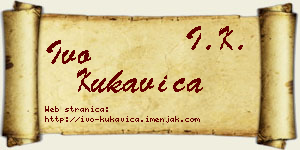 Ivo Kukavica vizit kartica